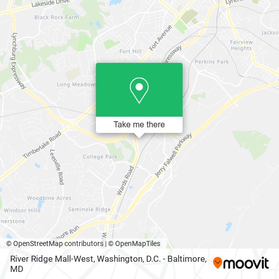 River Ridge Mall-West map