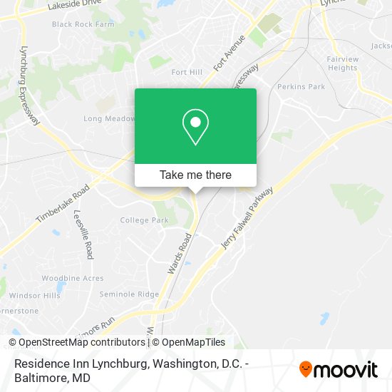 Mapa de Residence Inn Lynchburg
