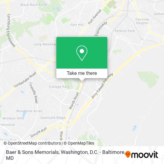 Baer & Sons Memorials map