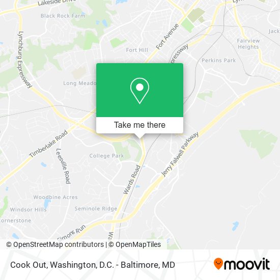 Mapa de Cook Out