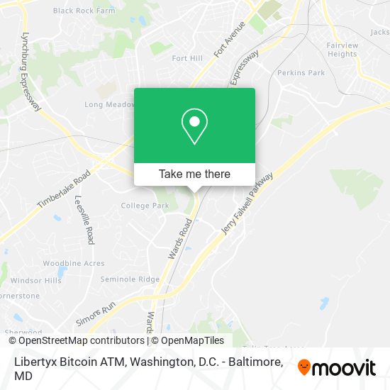 Mapa de Libertyx Bitcoin ATM