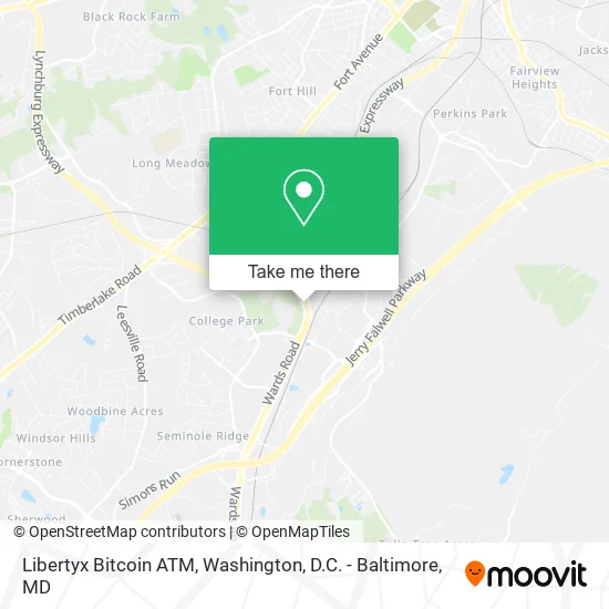 Mapa de Libertyx Bitcoin ATM