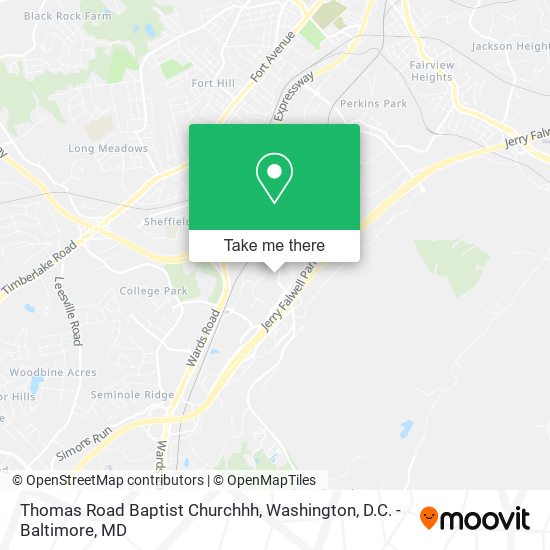 Thomas Road Baptist Churchhh map