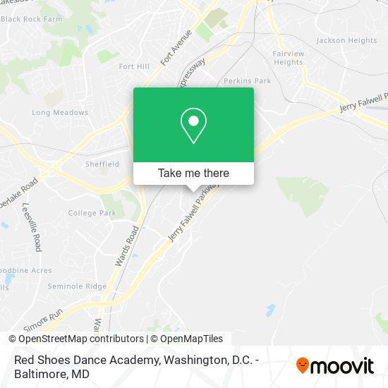 Mapa de Red Shoes Dance Academy