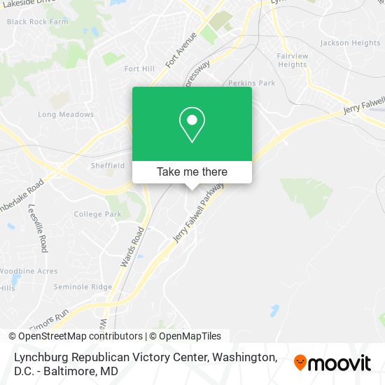 Lynchburg Republican Victory Center map