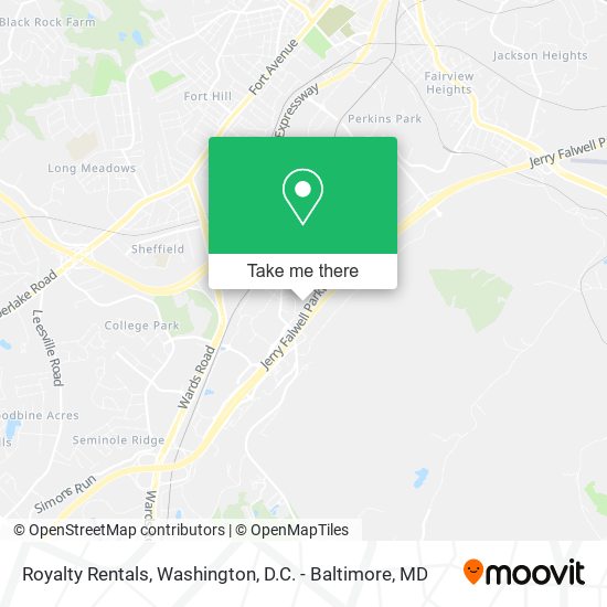 Mapa de Royalty Rentals