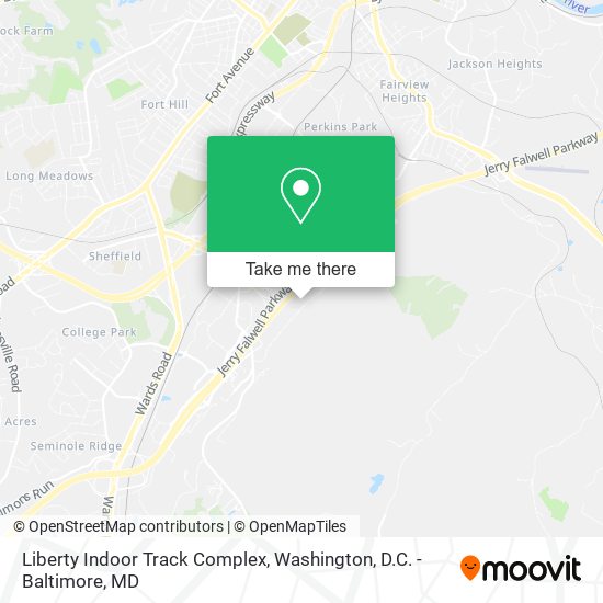 Liberty Indoor Track Complex map