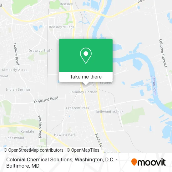 Colonial Chemical Solutions map