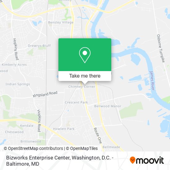 Mapa de Bizworks Enterprise Center