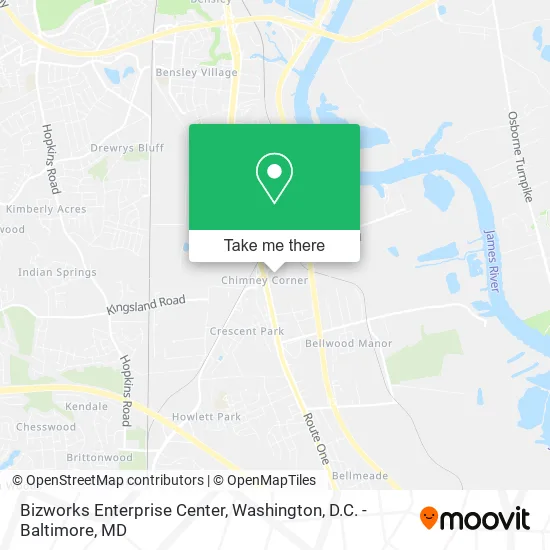 Bizworks Enterprise Center map