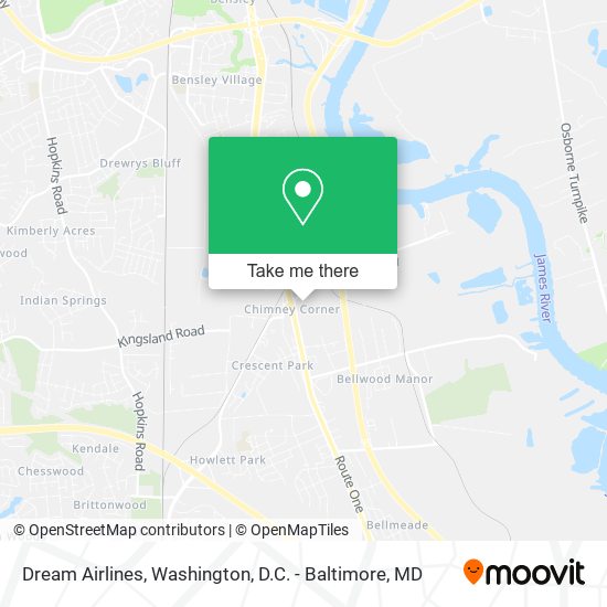 Dream Airlines map