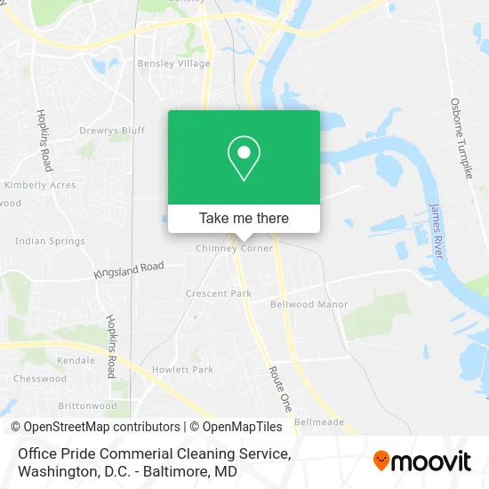 Office Pride Commerial Cleaning Service map