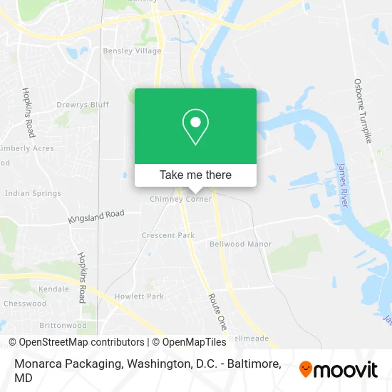 Monarca Packaging map