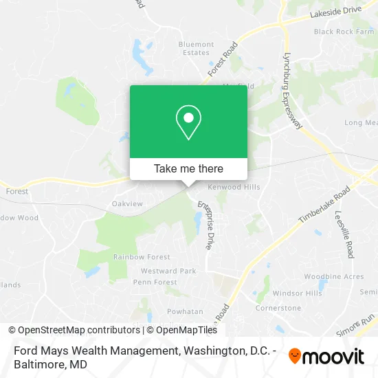 Mapa de Ford Mays Wealth Management