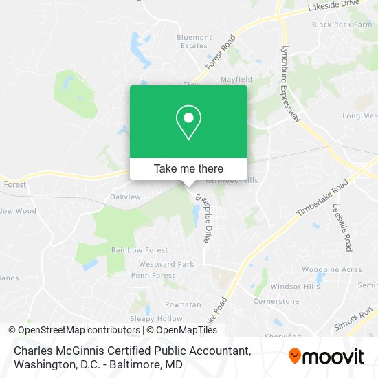 Charles McGinnis Certified Public Accountant map