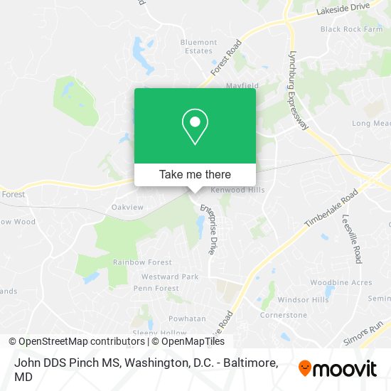 John DDS Pinch MS map