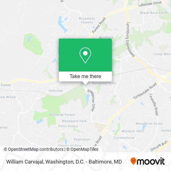 William Carvajal map