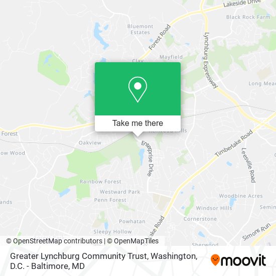 Greater Lynchburg Community Trust map