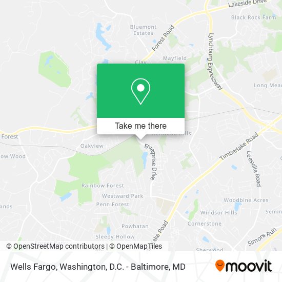 Mapa de Wells Fargo