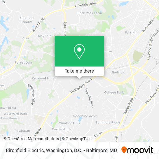 Birchfield Electric map