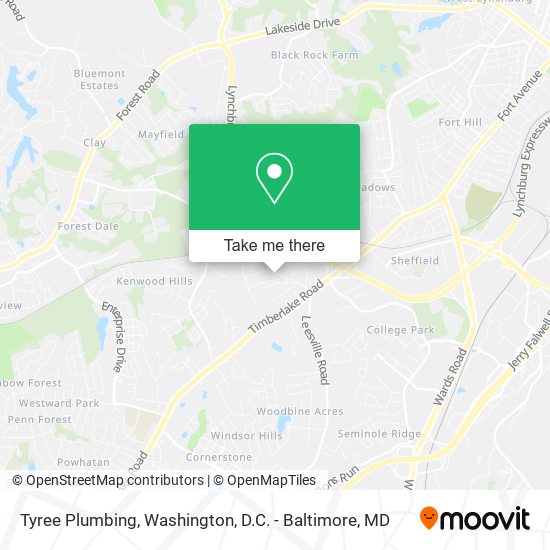Mapa de Tyree Plumbing