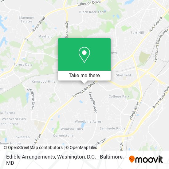 Edible Arrangements map