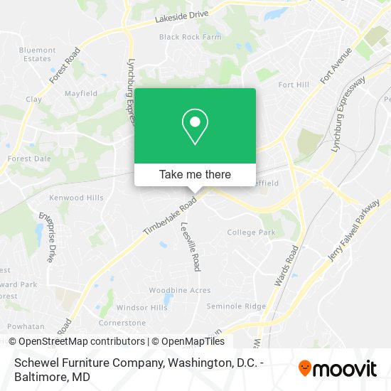 Schewel Furniture Company map