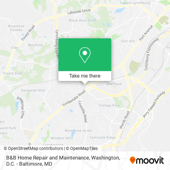 B&B Home Repair and Maintenance map