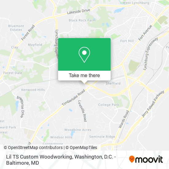 Mapa de Lil TS Custom Woodworking