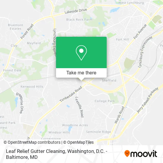Leaf Relief Gutter Cleaning map