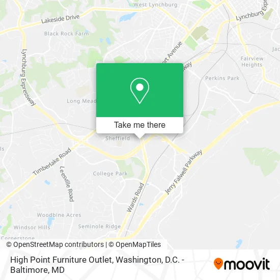 Mapa de High Point Furniture Outlet