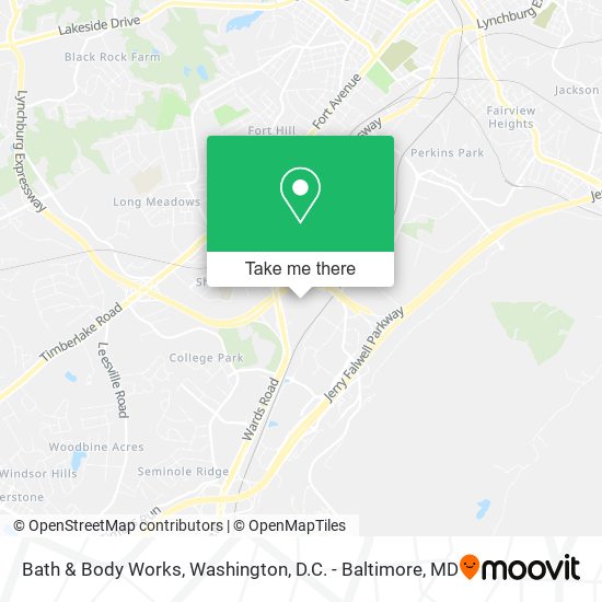 Bath & Body Works map