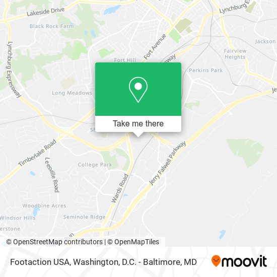Footaction USA map