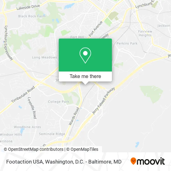 Footaction USA map