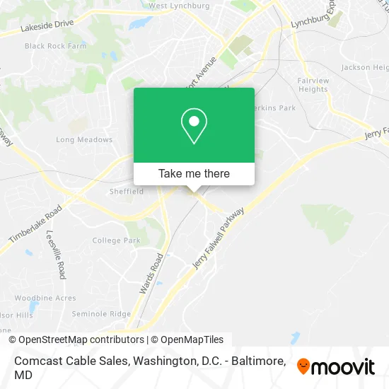 Comcast Cable Sales map