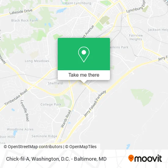 Chick-fil-A map