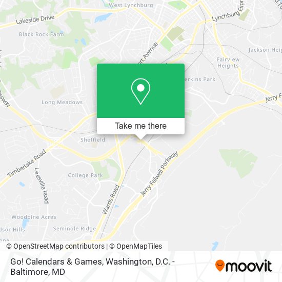 Go! Calendars & Games map