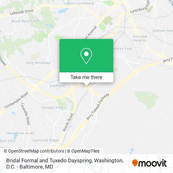 Mapa de Bridal Formal and Tuxedo Dayspring