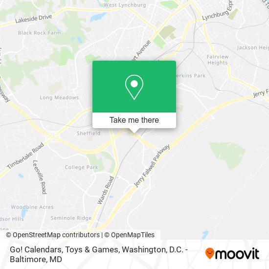 Go! Calendars, Toys & Games map