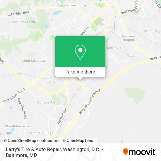 Larry's Tire & Auto Repair map