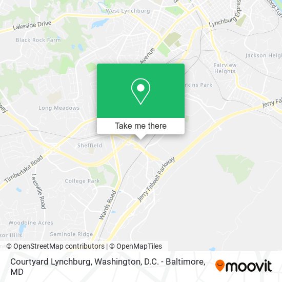 Courtyard Lynchburg map