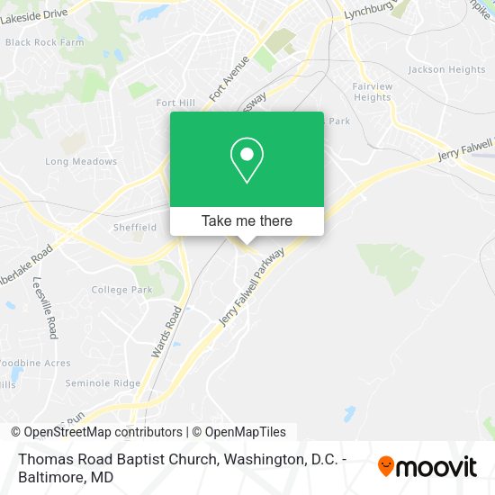 Mapa de Thomas Road Baptist Church