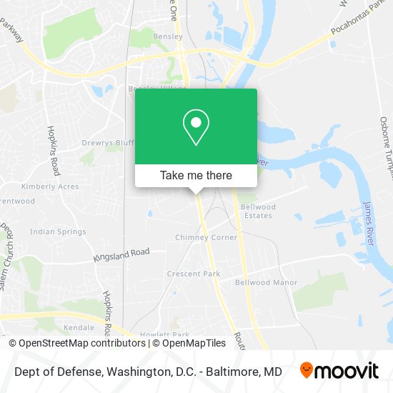 Dept of Defense map