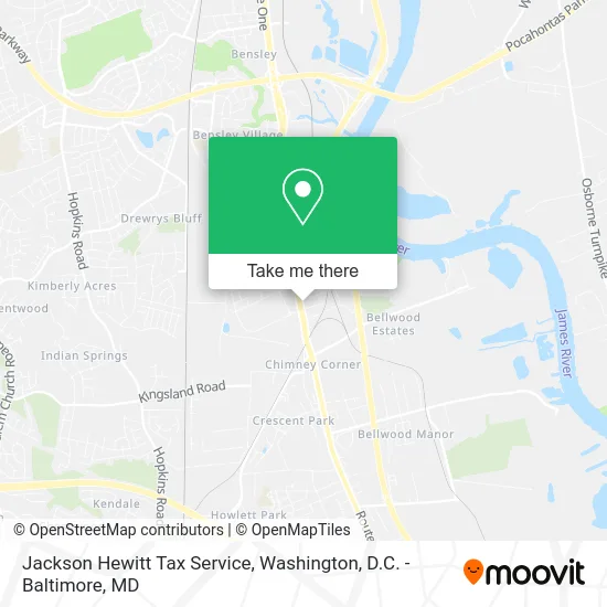 Jackson Hewitt Tax Service map