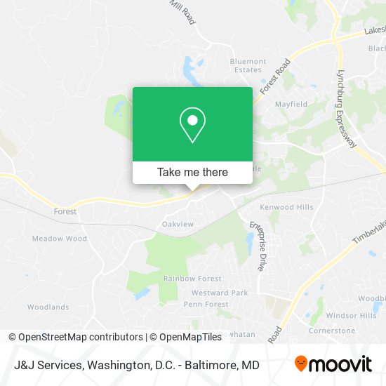 J&J Services map