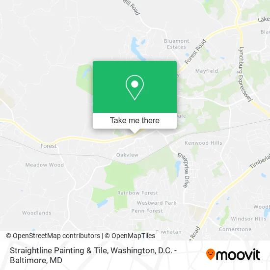 Straightline Painting & Tile map