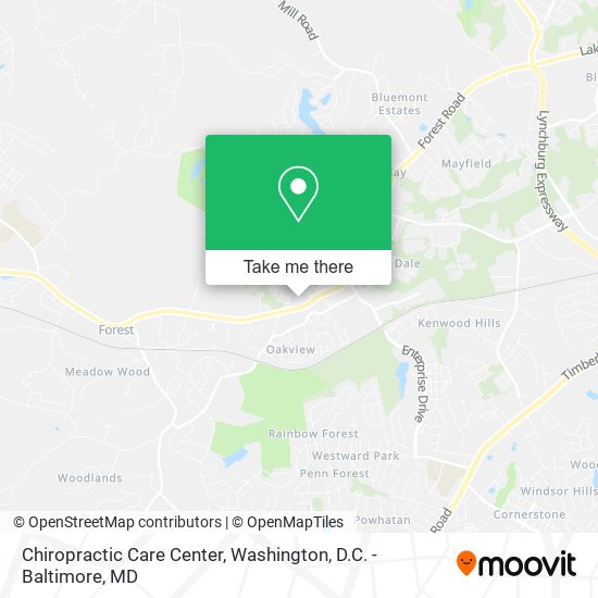 Chiropractic Care Center map