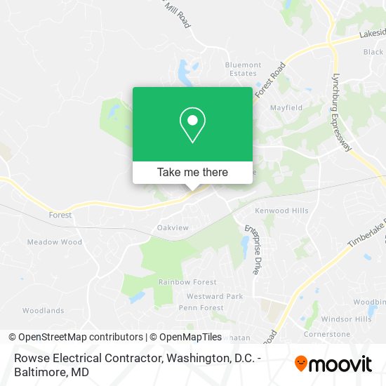 Rowse Electrical Contractor map