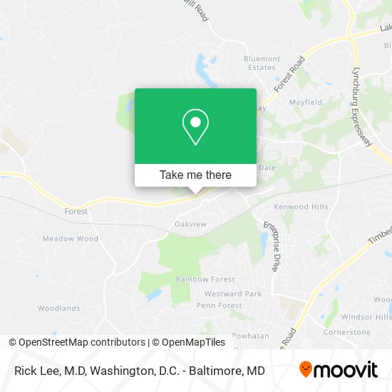 Rick Lee, M.D map