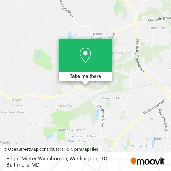 Edgar Minter Washburn Jr map